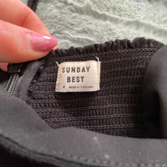 Sunday Best Black Mini Dress - Picture 3 of 3